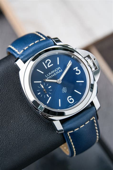 panerai luminor blue dial.